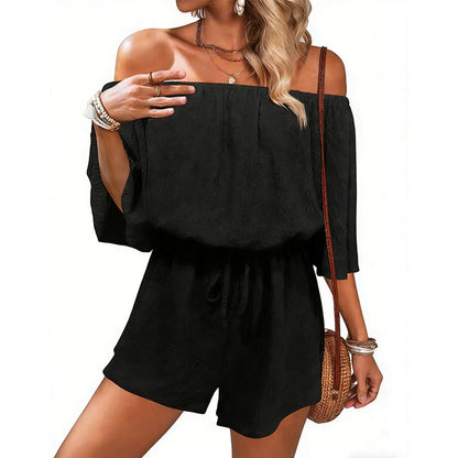 Opal Off Shoulder Printed Romper Product Image 01