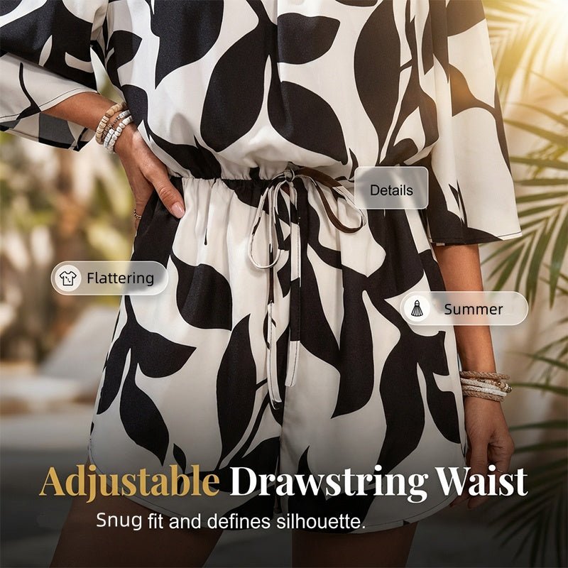 Opal Off Shoulder Printed Romper Product Image 05