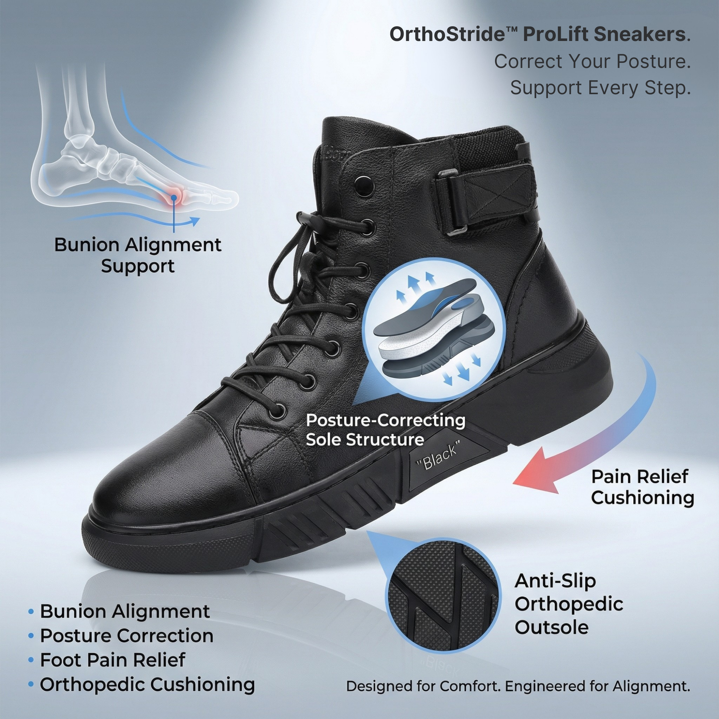 Opalstep Support Cushioned Walking Sneakers Product Image 01