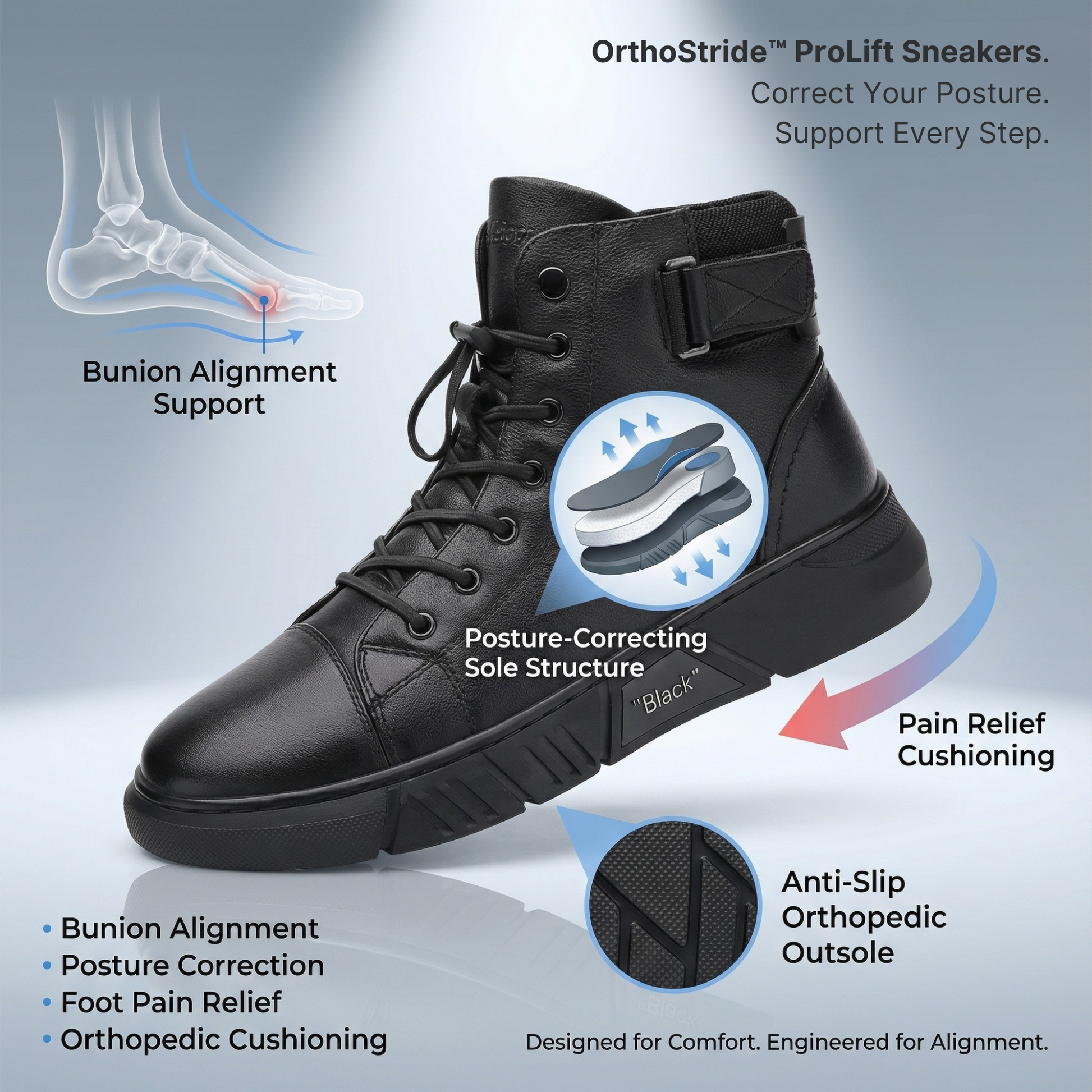 Opalstep Support Cushioned Walking Sneakers Product Image 01