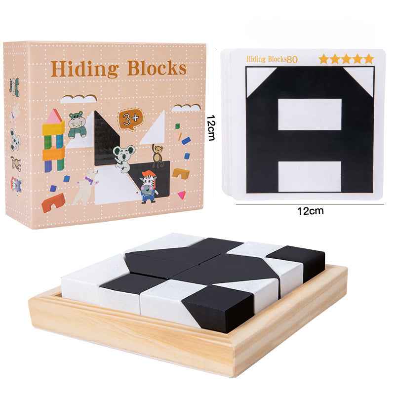 Pattern Path Logic Puzzle Wood Blocks Product Image 01