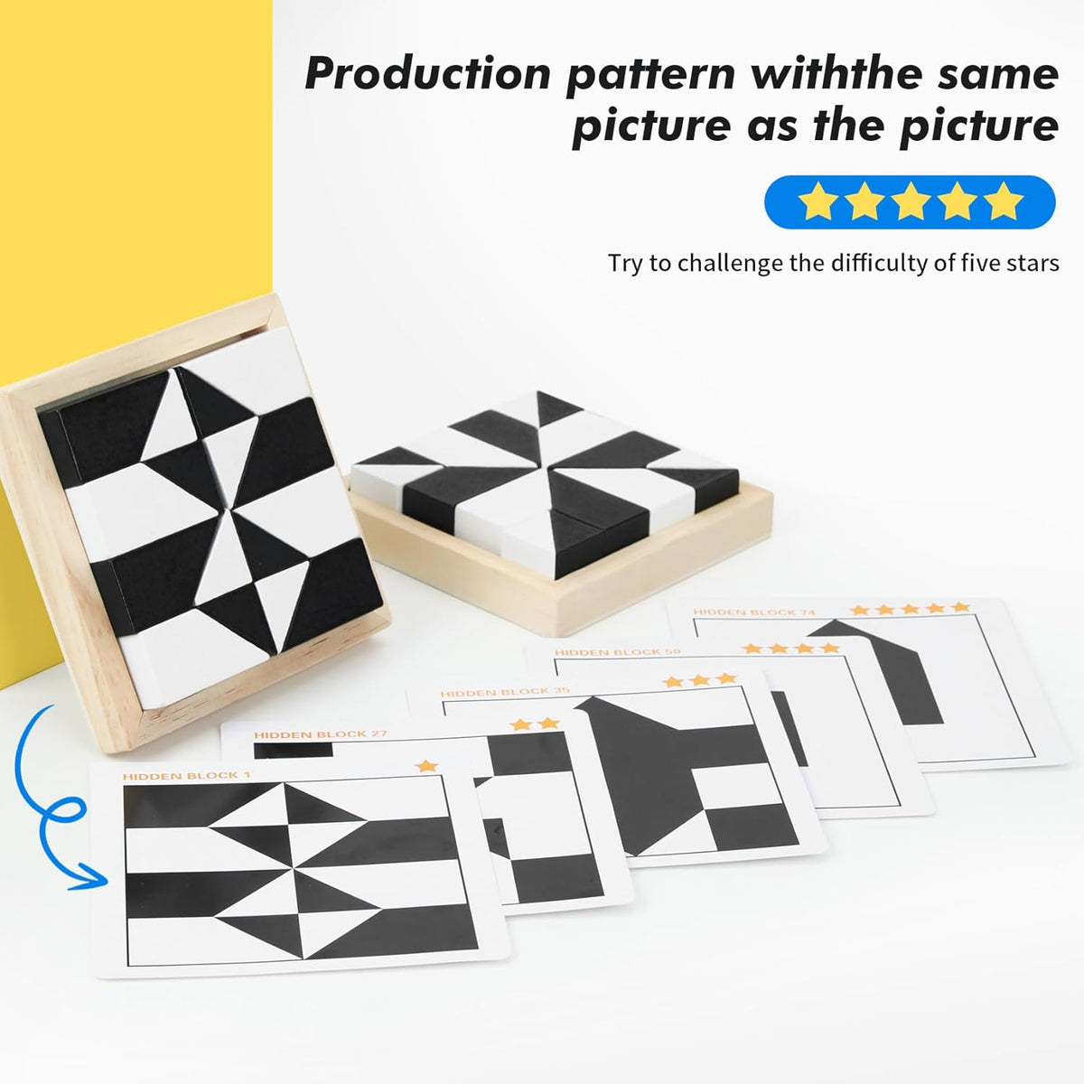 Pattern Path Logic Puzzle Wood Blocks Product Image 04
