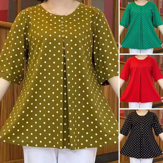 Pebble Dot Polyester Regular Fit Shirt Product Image 01