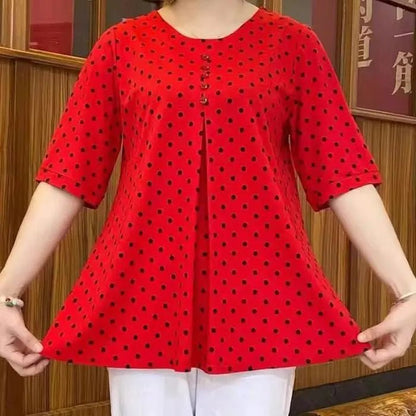 Pebble Dot Polyester Regular Fit Shirt Product Image 02