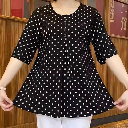 Pebble Dot Polyester Regular Fit Shirt Product Image 05