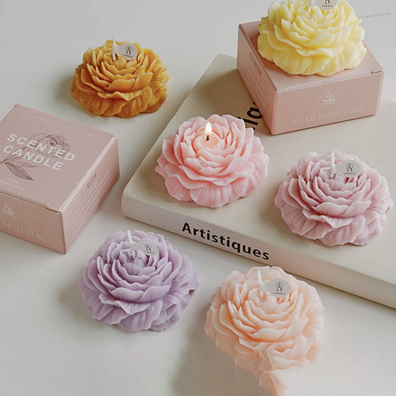 Petal Peony Floral Scented Candle Set Product Image 02