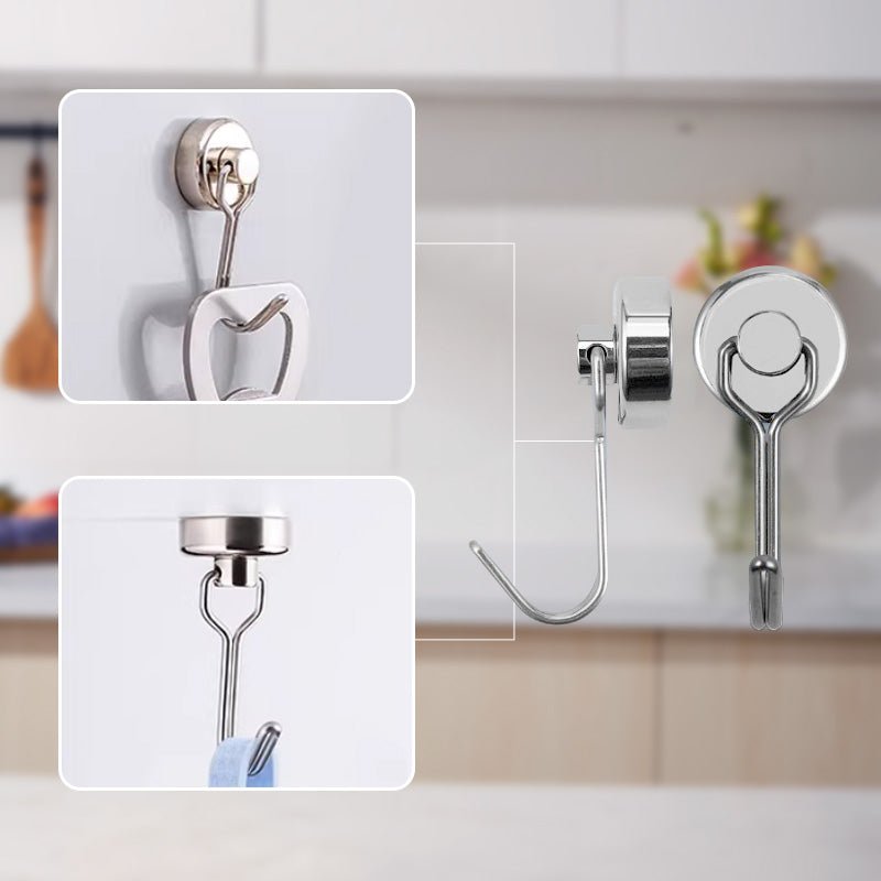 Pivotgrip Magnetic Utility Hooks 360 Swivel 4 Pack Product Image 04