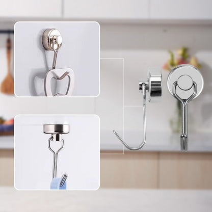 Pivotgrip Magnetic Utility Hooks 360 Swivel 4 Pack Product Image 04