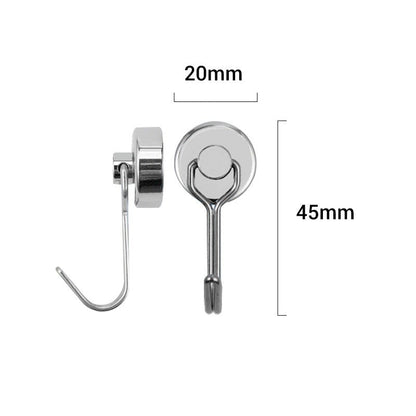 Pivotgrip Magnetic Utility Hooks 360 Swivel 4 Pack Product Image 09