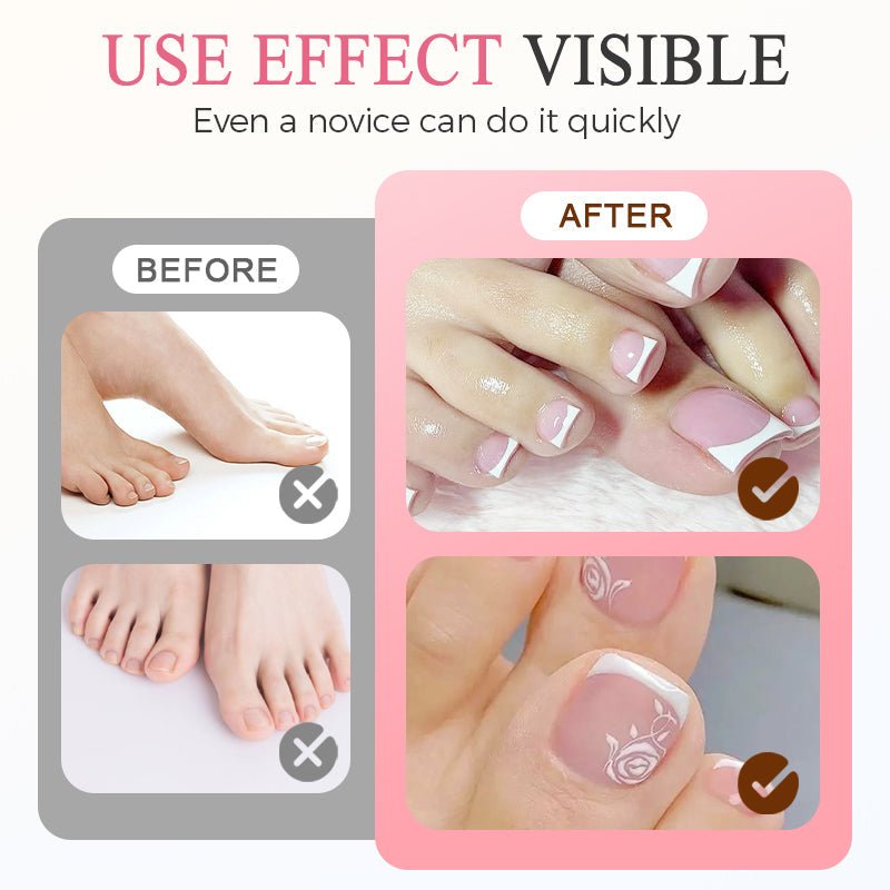 Polished Pedicure Press On Toenail Set Product Image 03