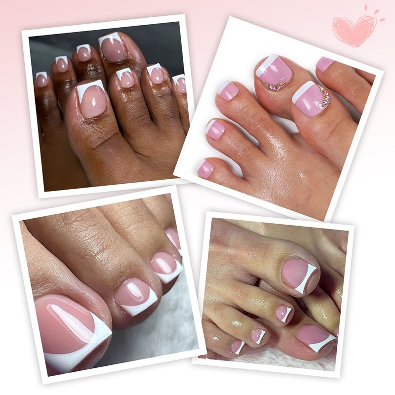 Polished Pedicure Press On Toenail Set Product Image 05