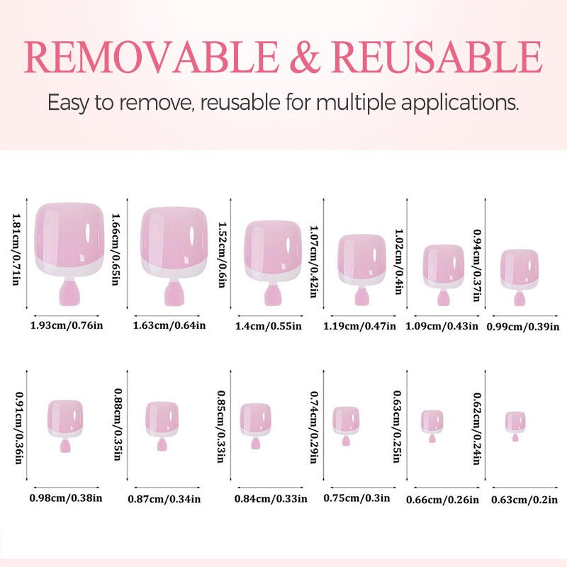 Polished Pedicure Press On Toenail Set Product Image 07