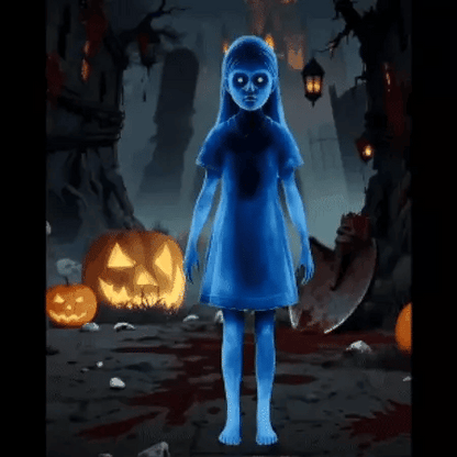 Porchside Shadow Girl Halloween Yard Display Product Image 02