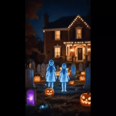 Porchside Shadow Girl Halloween Yard Display Product Image 06