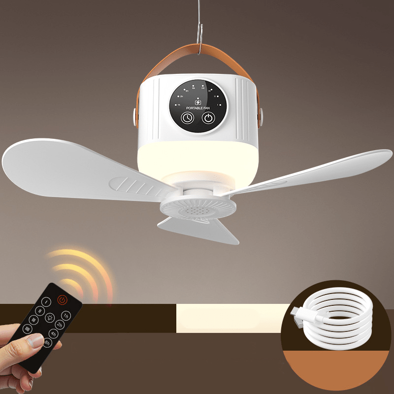 Portable Ceiling Fan Led Remote Timer Product Image 01