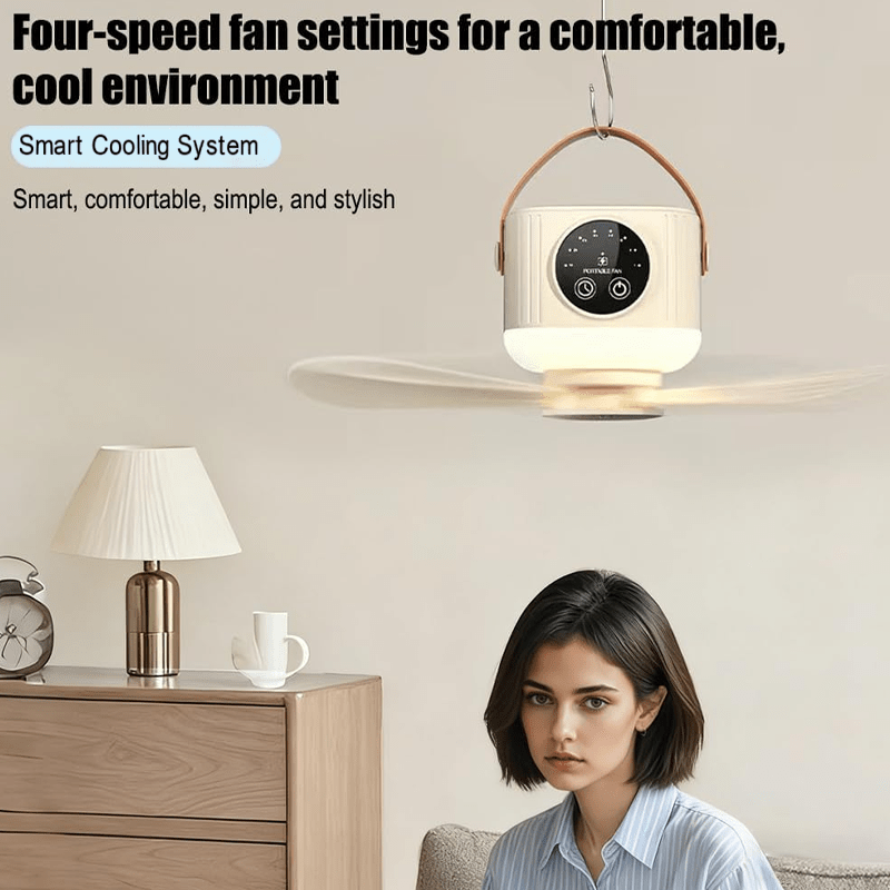 Portable Ceiling Fan Led Remote Timer Product Image 04