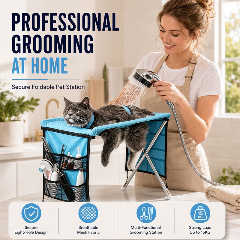 Portable Foldable Pet Grooming Table Hammock Product Image 02
