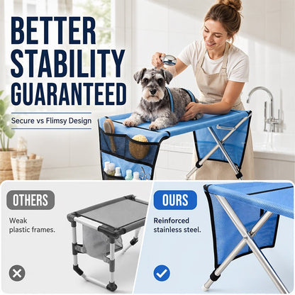 Portable Foldable Pet Grooming Table Hammock Product Image 05