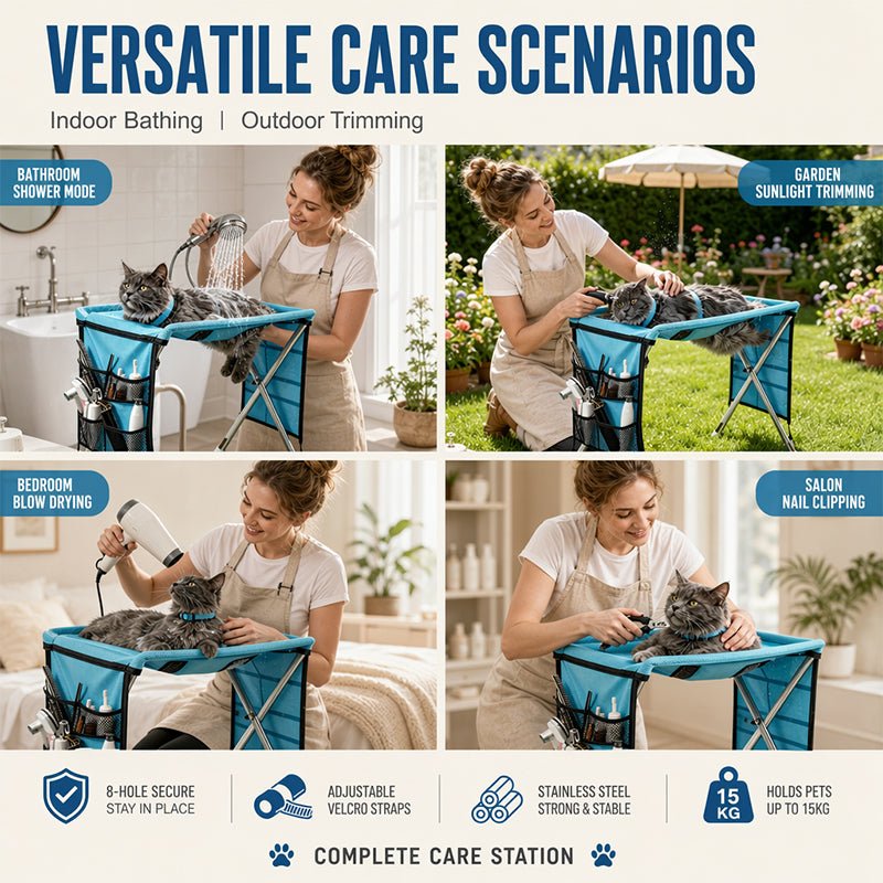 Portable Foldable Pet Grooming Table Hammock Product Image 06
