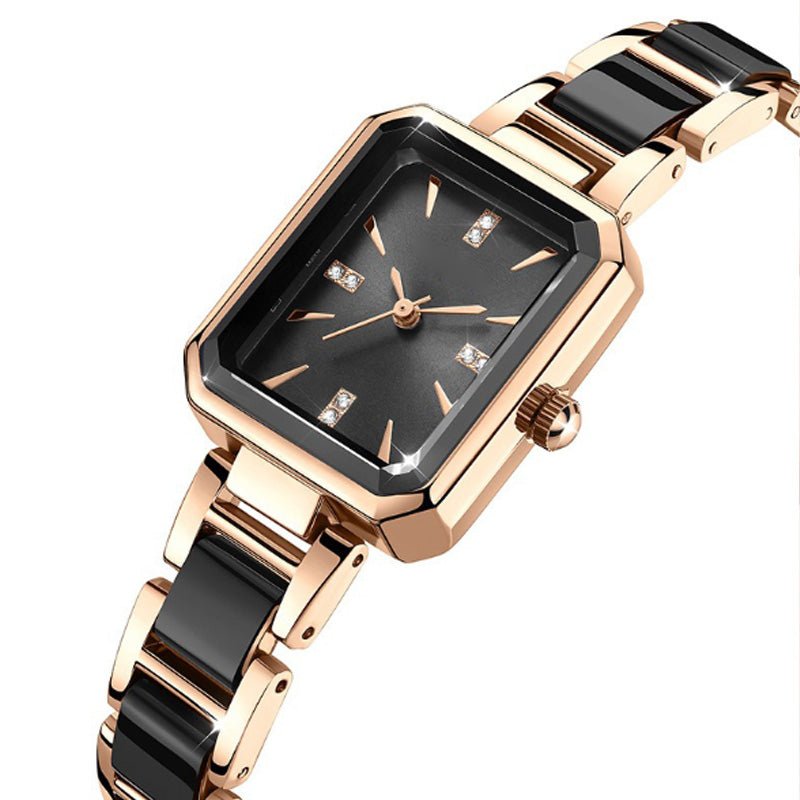 Radiant Rectangular Quartz Watch Adjustable Strap Product Image 06