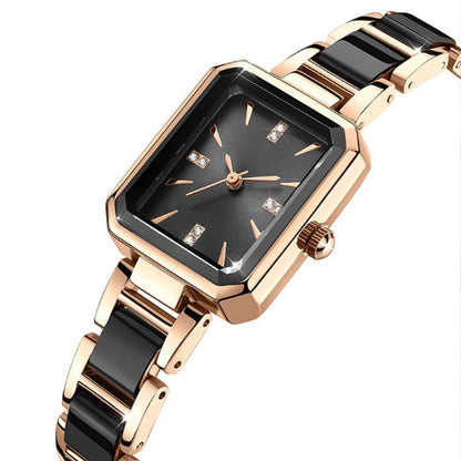 Radiant Rectangular Quartz Watch Adjustable Strap Product Image 06