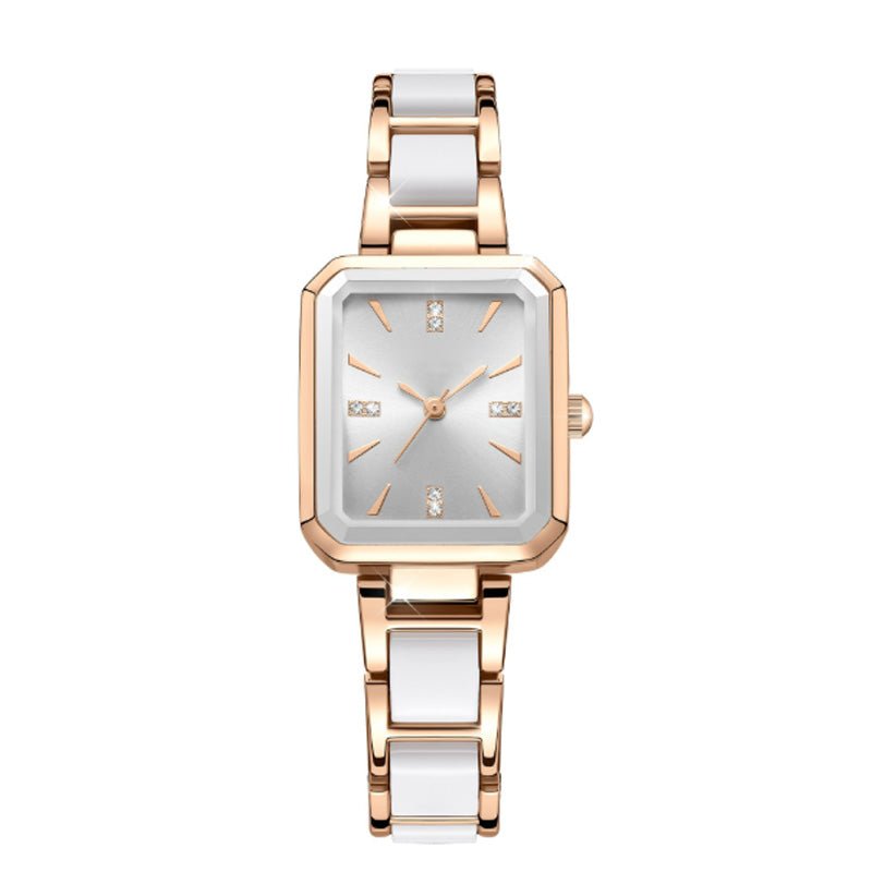 Radiant Rectangular Quartz Watch Adjustable Strap Product Image 08