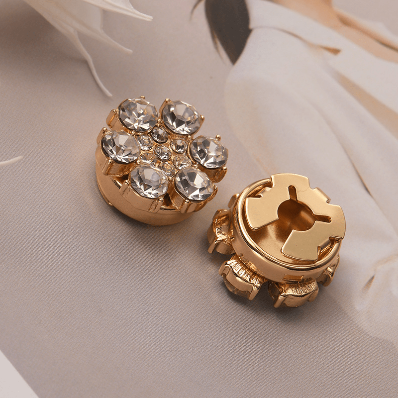 Radiant Snap On Rhinestone Button Covers Product Image 01