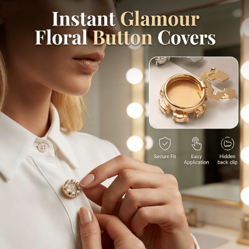 Radiant Snap On Rhinestone Button Covers Product Image 02
