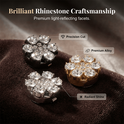 Radiant Snap On Rhinestone Button Covers Product Image 05