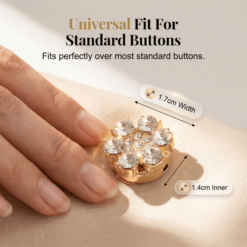 Radiant Snap On Rhinestone Button Covers Product Image 06