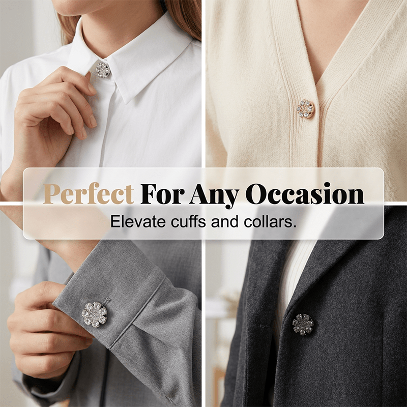 Radiant Snap On Rhinestone Button Covers Product Image 07
