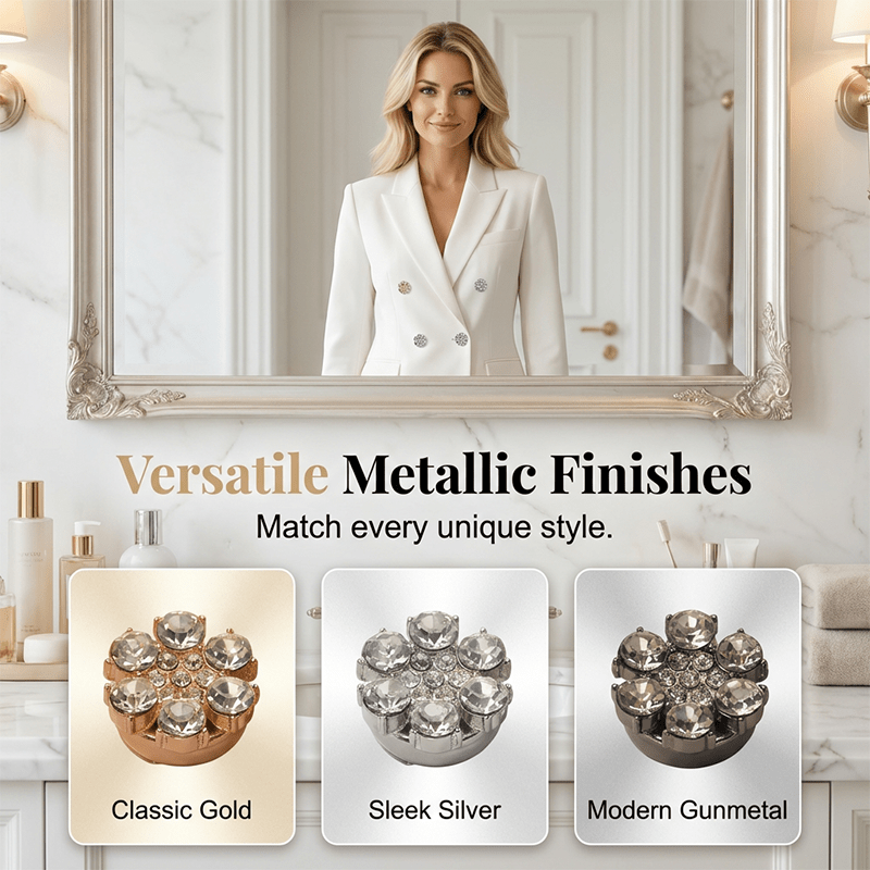 Radiant Snap On Rhinestone Button Covers Product Image 08