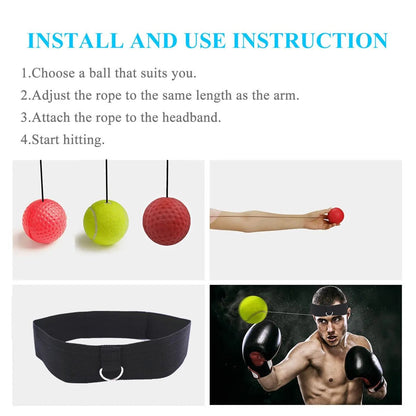 Rapidfit Head Mounted Boxing Reflex Ball Trainer Product Image 03