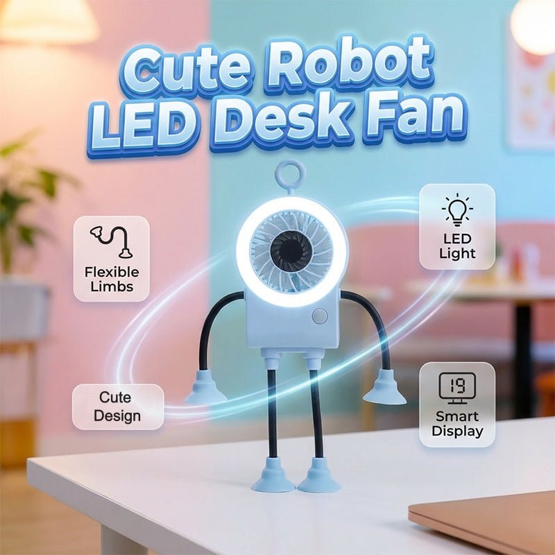 Ravel Bendable Led Desk Fan Product Image 02