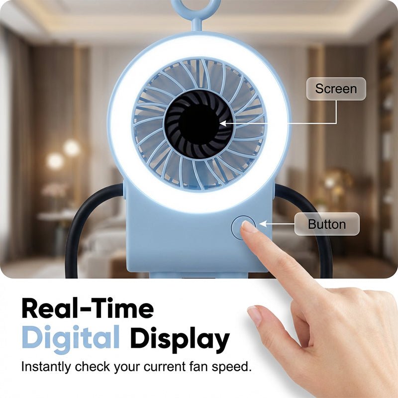 Ravel Bendable Led Desk Fan Product Image 06