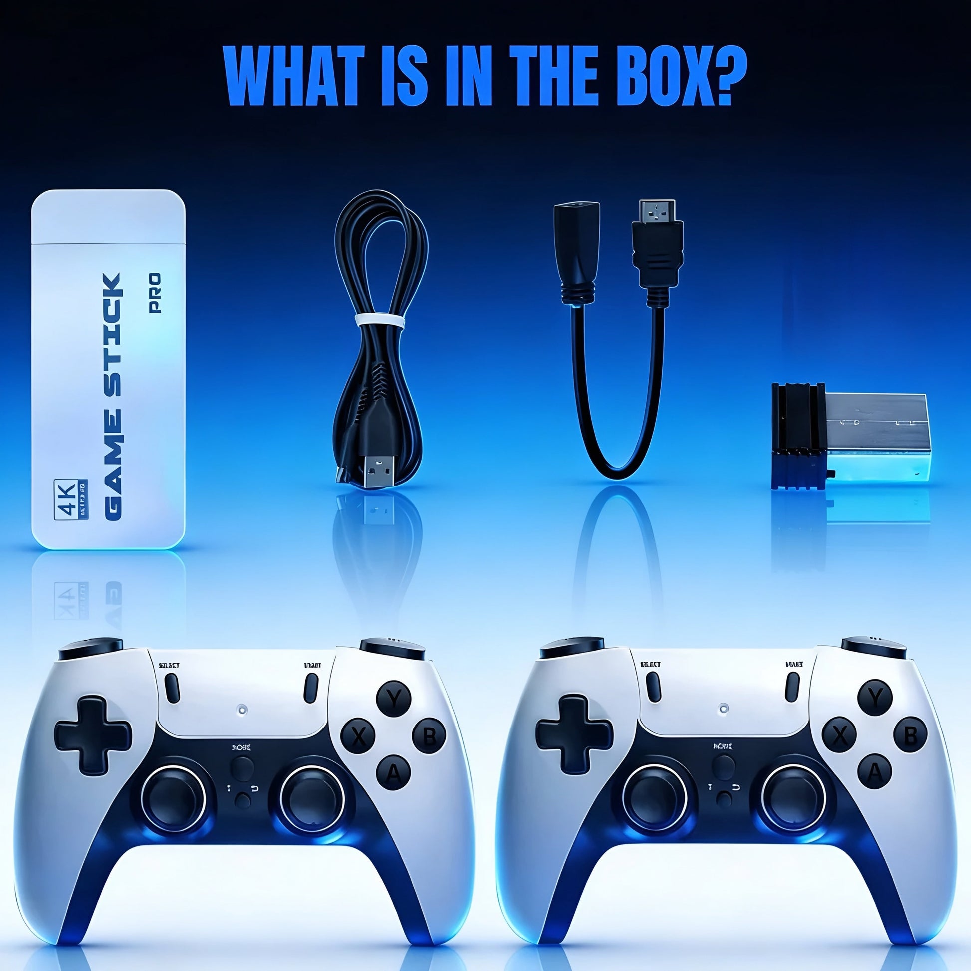 Retrojoy Game Stick 4K Classic Library Wireless Controllers Product Image 04