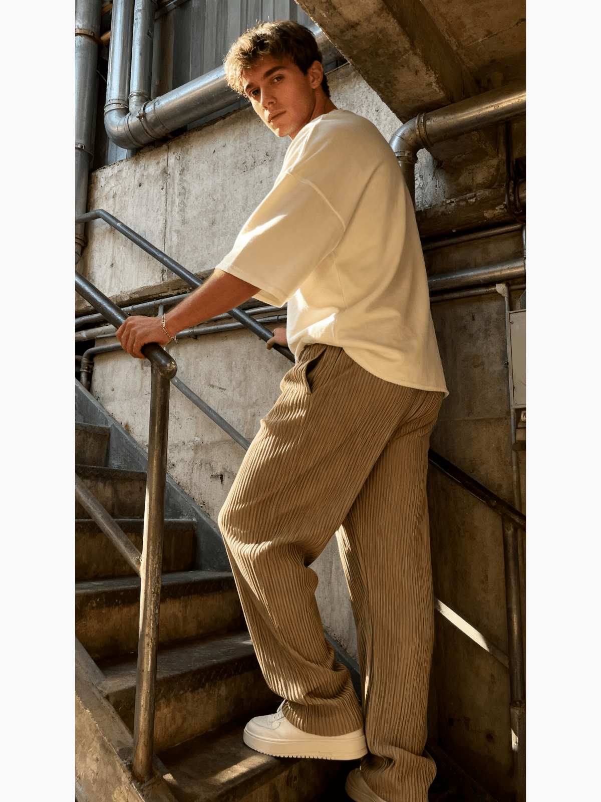 Ridgeflow Textured Knit Wide Leg Pants Product Image 03