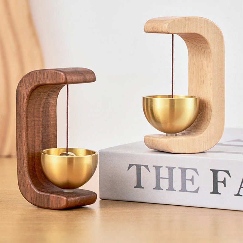 Rivo Wood Brass Magnetic Door Chime Product Image 02