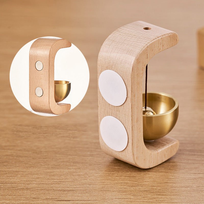 Rivo Wood Brass Magnetic Door Chime Product Image 05
