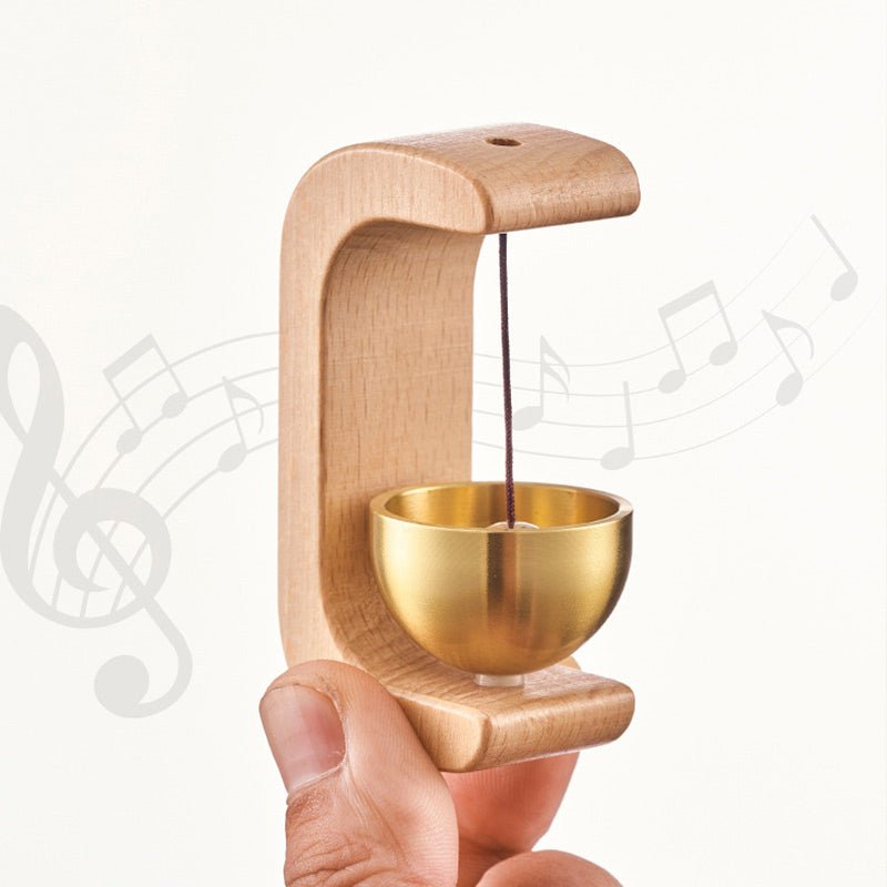 Rivo Wood Brass Magnetic Door Chime Product Image 07