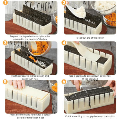 Rolleasy Sushi Rolling Kit Home Kitchen Tool Product Image 03