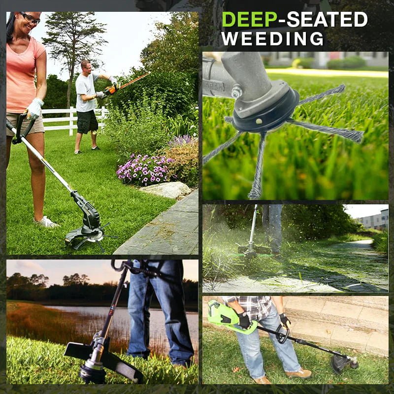 Rugged Steel Weed Trimmer Head Yard Cleanup Disc Product Image 05