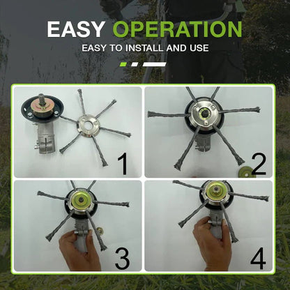 Rugged Steel Weed Trimmer Head Yard Cleanup Disc Product Image 06