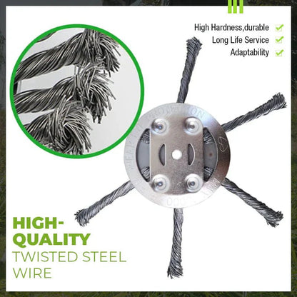 Rugged Steel Weed Trimmer Head Yard Cleanup Disc Product Image 08