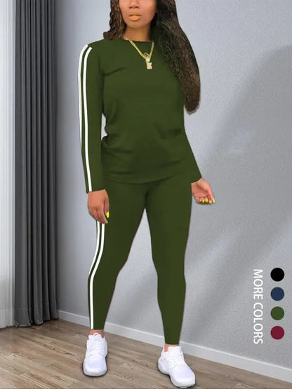 Sable Striped Knit Two Piece Outfit Product Image 03