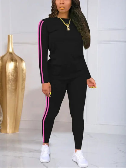 Sable Striped Knit Two Piece Outfit Product Image 07