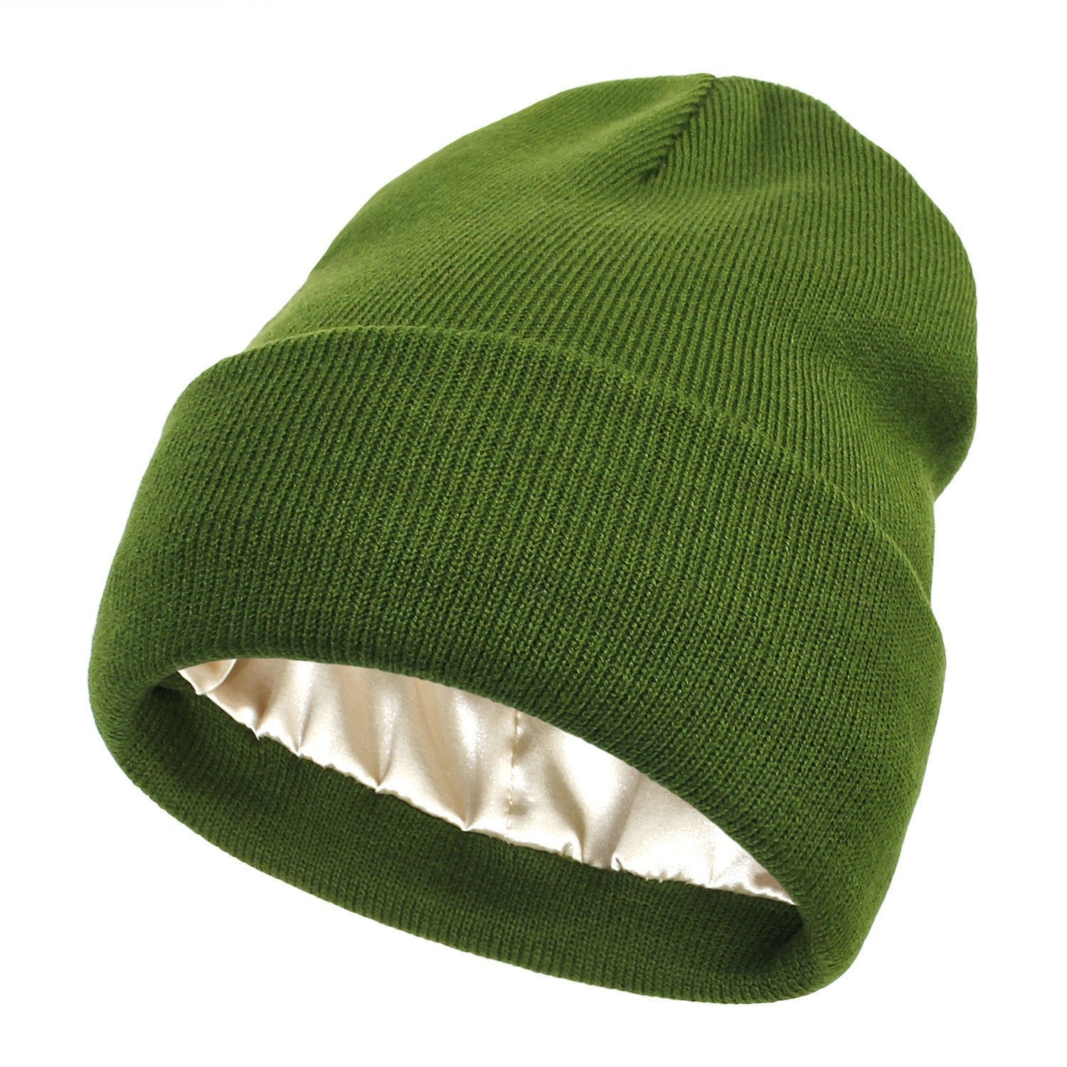 Satin Lined Knit Winter Beanie Product Image 02
