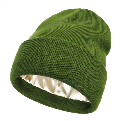 Satin Lined Knit Winter Beanie Product Image 02
