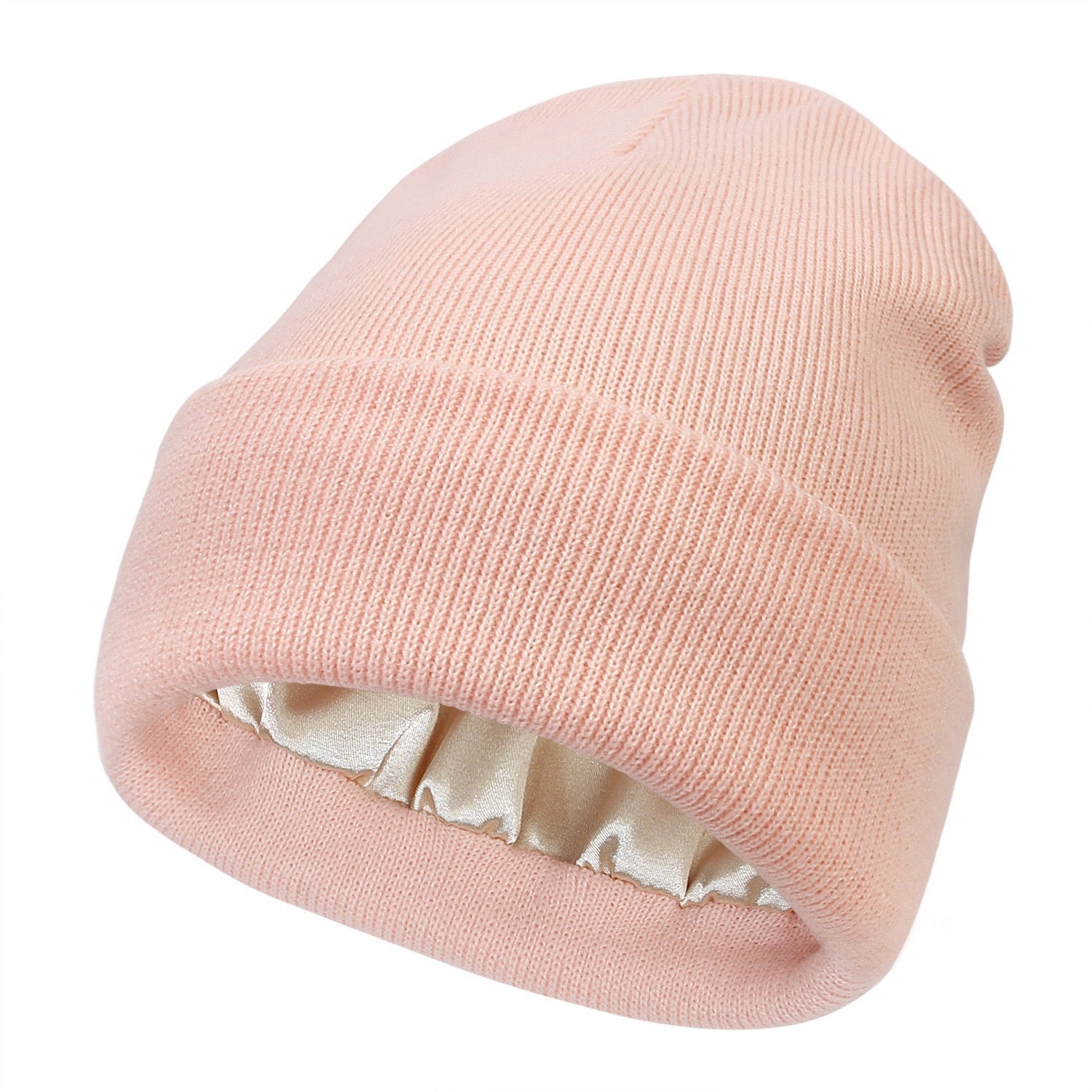 Satin Lined Knit Winter Beanie Product Image 03