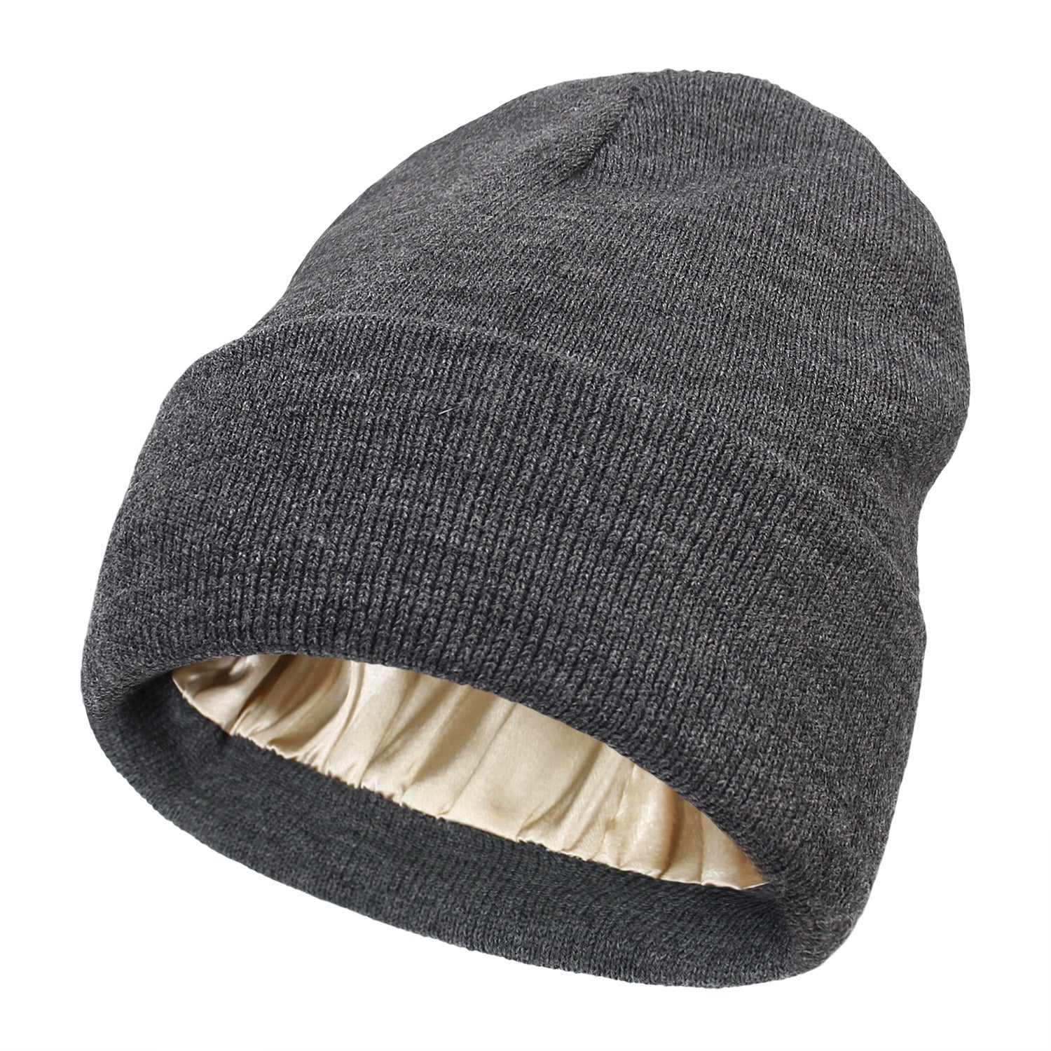 Satin Lined Knit Winter Beanie Product Image 05